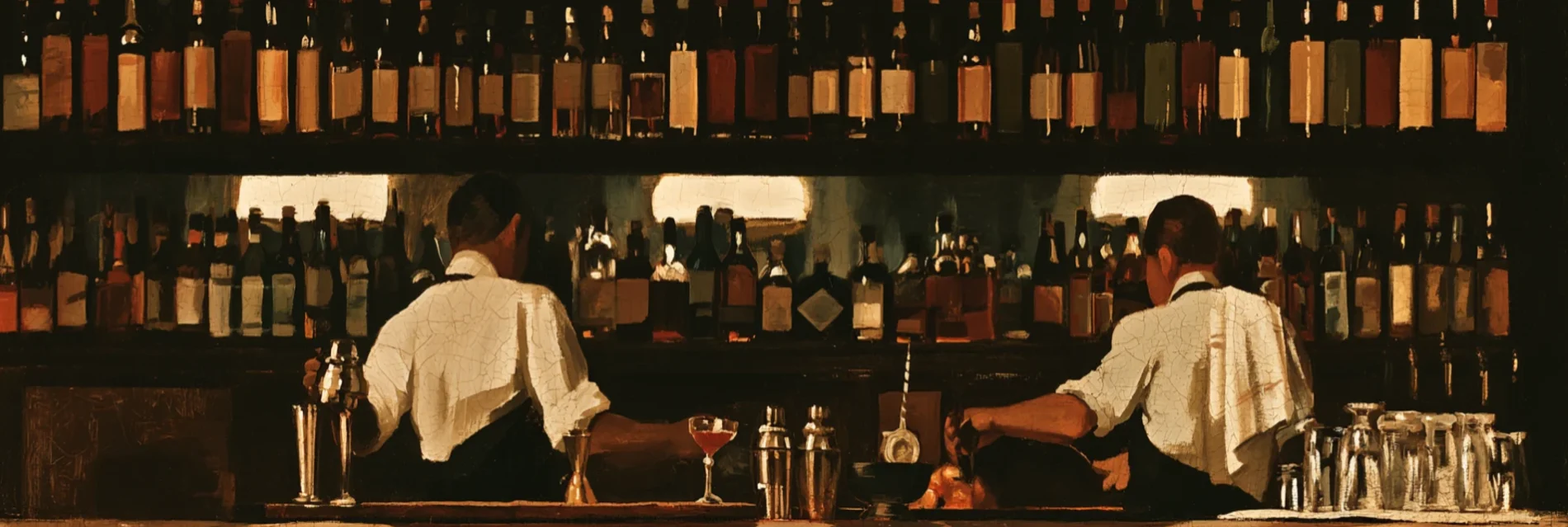 The back bar